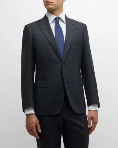 Brioni Men's Tonal Check Wool Suit | Thumbnail 4 Brioni Men's Tonal Check Wool Suit | Thumbnail 4