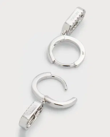 Messika MOVE UNO 18K WHITE GOLD HOOP EARRINGS | Thumbnail 4 Messika MOVE UNO 18K WHITE GOLD HOOP EARRINGS | Thumbnail 4