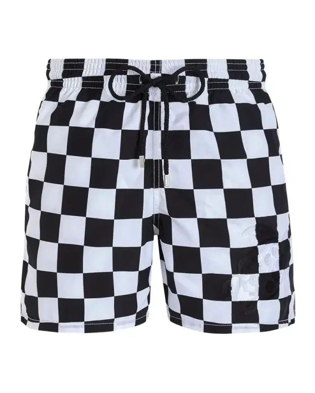 Men's Damier Check Swim Trunks Men's Damier Check Swim Trunks