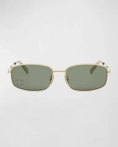 Celine Embellished Triomphe Metal Rectangle Sunglasses | Thumbnail 3 Celine Embellished Triomphe Metal Rectangle Sunglasses | Thumbnail 3