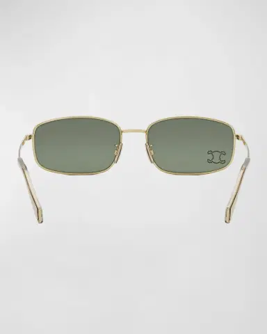 Celine Embellished Triomphe Metal Rectangle Sunglasses | Thumbnail 5 Celine Embellished Triomphe Metal Rectangle Sunglasses | Thumbnail 5