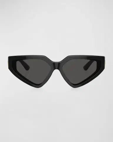 Dolce & Gabbana DG Crossed Logo Acetate & Plastic Cat-Eye Sunglasses | Thumbnail 3 Dolce & Gabbana DG Crossed Logo Acetate & Plastic Cat-Eye Sunglasses | Thumbnail 3