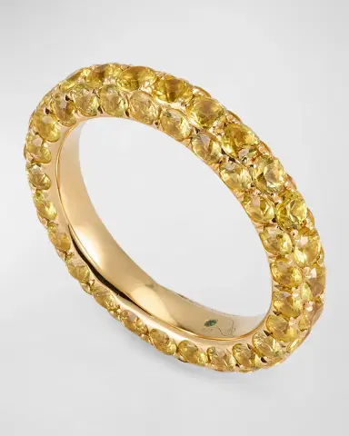Graziela Gems 18K Yellow Gold Tsavorite 3-Sided Ring | Thumbnail 3 Graziela Gems 18K Yellow Gold Tsavorite 3-Sided Ring | Thumbnail 3