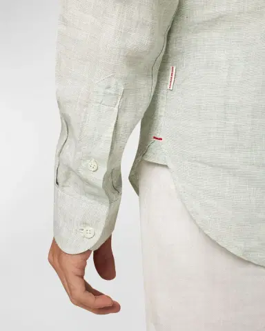 Orlebar Brown Men 's Giles Linen Sport Shirt | Thumbnail 3 Orlebar Brown Men 's Giles Linen Sport Shirt | Thumbnail 3