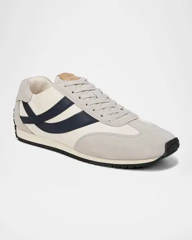 Vince Men 's Oasis Leather Runner Sneakers | Thumbnail 4 Vince Men 's Oasis Leather Runner Sneakers | Thumbnail 4