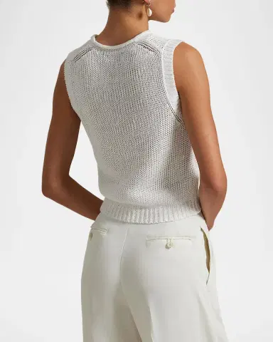 Polo Ralph Lauren Linen-Cotton Sleeveless Sweater Tank | Thumbnail 3 Polo Ralph Lauren Linen-Cotton Sleeveless Sweater Tank | Thumbnail 3