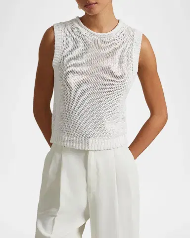 Polo Ralph Lauren Linen-Cotton Sleeveless Sweater Tank | Thumbnail 4 Polo Ralph Lauren Linen-Cotton Sleeveless Sweater Tank | Thumbnail 4