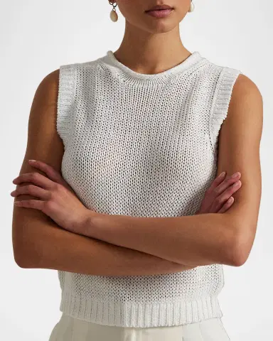 Polo Ralph Lauren Linen-Cotton Sleeveless Sweater Tank | Thumbnail 5 Polo Ralph Lauren Linen-Cotton Sleeveless Sweater Tank | Thumbnail 5