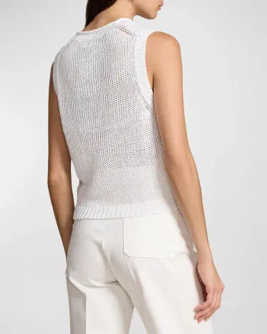 Polo Ralph Lauren Linen-Cotton Sleeveless Sweater Tank | Thumbnail 6 Polo Ralph Lauren Linen-Cotton Sleeveless Sweater Tank | Thumbnail 6