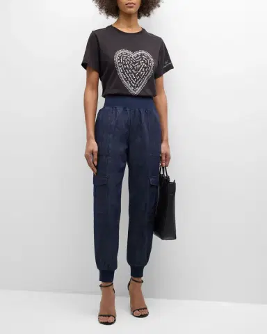 Cinq à Sept Giles Denim Jogger Pants | Thumbnail 2 Cinq à Sept Giles Denim Jogger Pants | Thumbnail 2