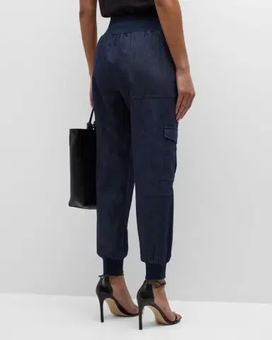 Cinq à Sept Giles Denim Jogger Pants | Thumbnail 3 Cinq à Sept Giles Denim Jogger Pants | Thumbnail 3