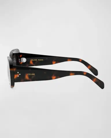 CELINE Bold 3 Dots Acetate Rectangle Sunglasses | Thumbnail 4 CELINE Bold 3 Dots Acetate Rectangle Sunglasses | Thumbnail 4
