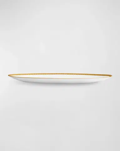 L 'Objet Neptune 24K Gold-Rimmed Oval Platter | Thumbnail 2 L 'Objet Neptune 24K Gold-Rimmed Oval Platter | Thumbnail 2