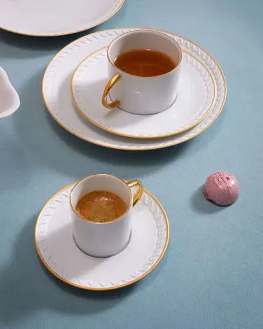 L 'Objet Neptune 24K Gold-Rimmed Espresso Cup and Saucer Set | Thumbnail 2 L 'Objet Neptune 24K Gold-Rimmed Espresso Cup and Saucer Set | Thumbnail 2