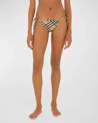 Burberry Signature Check Tie Bikini Bottoms | Thumbnail 2 Burberry Signature Check Tie Bikini Bottoms | Thumbnail 2