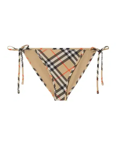 Burberry Signature Check Tie Bikini Bottoms | Thumbnail 1 Burberry Signature Check Tie Bikini Bottoms | Thumbnail 1