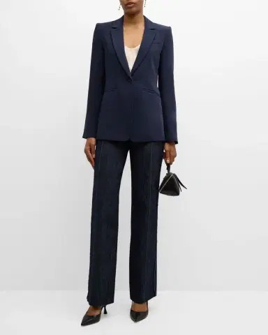 Cinq a Sept Karlie Tailored Crepe Blazer | Thumbnail 2 Cinq a Sept Karlie Tailored Crepe Blazer | Thumbnail 2