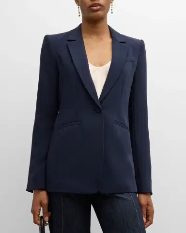 Cinq a Sept Karlie Tailored Crepe Blazer | Thumbnail 4 Cinq a Sept Karlie Tailored Crepe Blazer | Thumbnail 4