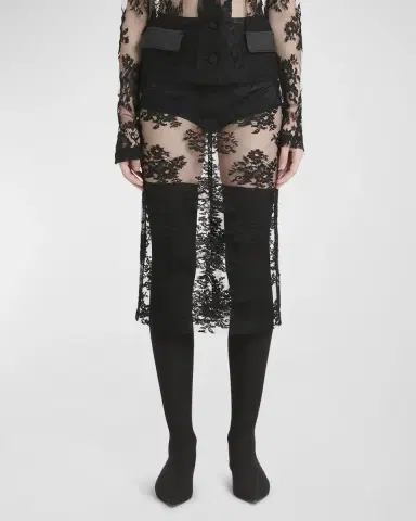 Dolce & Gabbana Pizzo Chantilly Lace Midi Skirt | Thumbnail 2 Dolce & Gabbana Pizzo Chantilly Lace Midi Skirt | Thumbnail 2