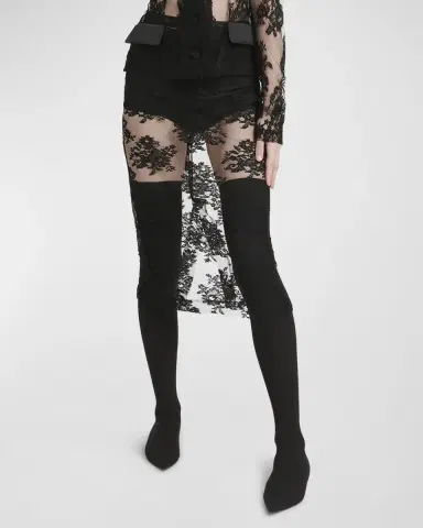 Dolce & Gabbana Pizzo Chantilly Lace Midi Skirt | Thumbnail 7 Dolce & Gabbana Pizzo Chantilly Lace Midi Skirt | Thumbnail 7