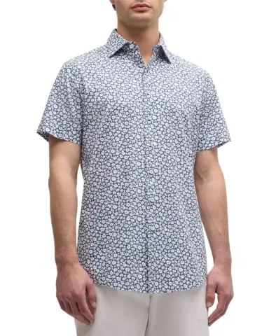Rodd & Gunn Men's Bolton Street Floral-Print Short-Sleeve Shirt | Thumbnail 1 Rodd & Gunn Men's Bolton Street Floral-Print Short-Sleeve Shirt | Thumbnail 1