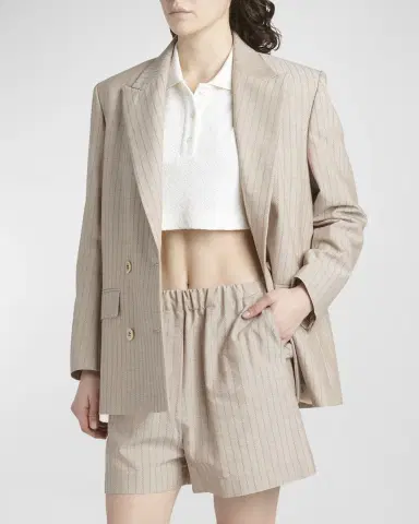 Golden Goose Stripe Jacquard Double-Breasted Blazer | Thumbnail 3 Golden Goose Stripe Jacquard Double-Breasted Blazer | Thumbnail 3