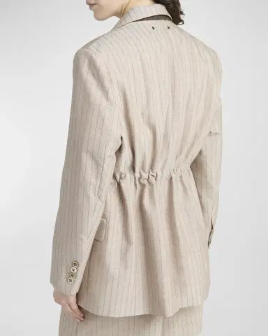 Golden Goose Stripe Jacquard Double-Breasted Blazer | Thumbnail 5 Golden Goose Stripe Jacquard Double-Breasted Blazer | Thumbnail 5