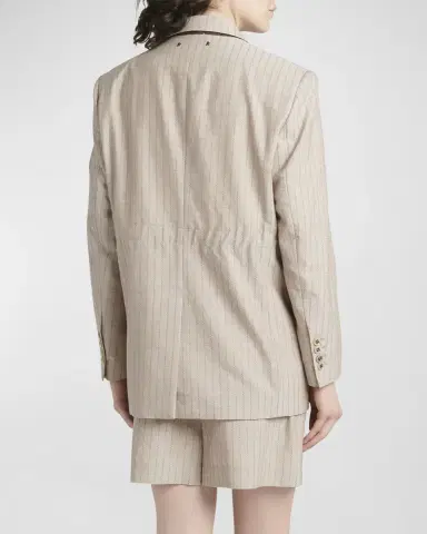 Golden Goose Stripe Jacquard Double-Breasted Blazer | Thumbnail 6 Golden Goose Stripe Jacquard Double-Breasted Blazer | Thumbnail 6