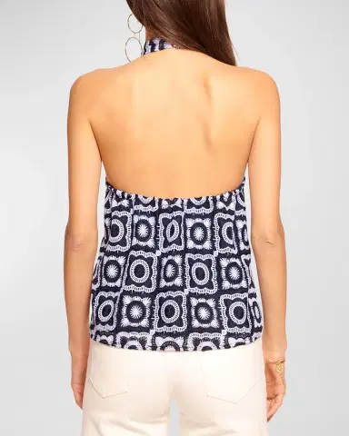 Ramy Brook Bessie Crochet Halter Blouse | Thumbnail 2 Ramy Brook Bessie Crochet Halter Blouse | Thumbnail 2