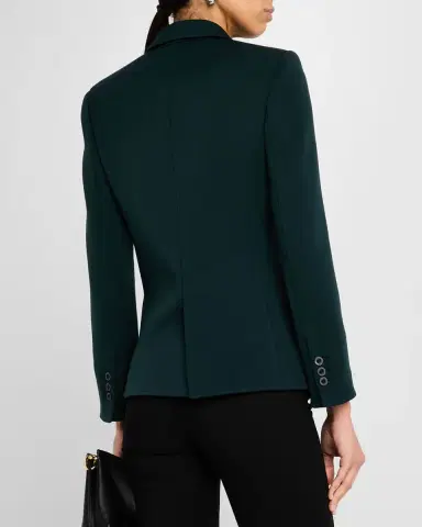 Giorgio Armani Double-Breasted Stretch Wool Blazer Jacket | Thumbnail 2 Giorgio Armani Double-Breasted Stretch Wool Blazer Jacket | Thumbnail 2