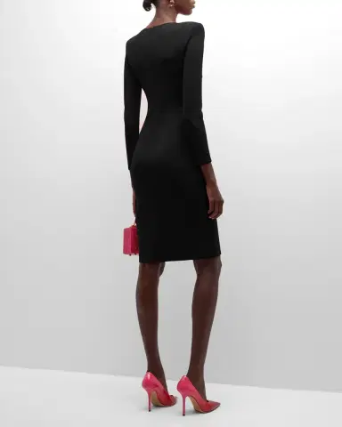 Emporio Armani Crossover Ruched Jersey Dress | Thumbnail 3 Emporio Armani Crossover Ruched Jersey Dress | Thumbnail 3