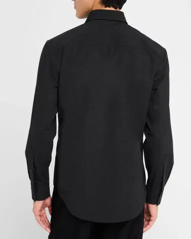 Burberry Men's Stretch Wool Sport Shirt | Thumbnail 2 Burberry Men's Stretch Wool Sport Shirt | Thumbnail 2