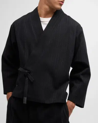 Kenzo Men 's Striped Kimono Jacket | Thumbnail 7 Kenzo Men 's Striped Kimono Jacket | Thumbnail 7