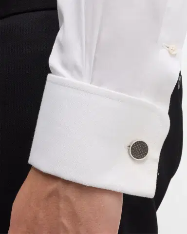 Link Up Men's Round Enamel Abstract Cufflink Stud Set | Thumbnail 2 Link Up Men's Round Enamel Abstract Cufflink Stud Set | Thumbnail 2