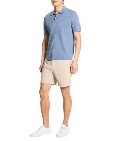 Theory Men's Cable-Knit Polo Sweater | Thumbnail 1 Theory Men's Cable-Knit Polo Sweater | Thumbnail 1