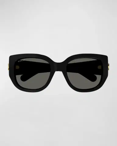 Gucci GG Logo Plastic Cat-Eye Sunglasses | Thumbnail 3 Gucci GG Logo Plastic Cat-Eye Sunglasses | Thumbnail 3