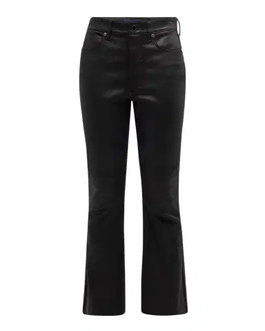 Veronica Beard Carson Leather High-Rise Ankle Flare Jeans | Thumbnail 1 Veronica Beard Carson Leather High-Rise Ankle Flare Jeans | Thumbnail 1