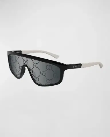 Gucci Men 's GG Monogram Shield Sunglasses | Thumbnail 2 Gucci Men 's GG Monogram Shield Sunglasses | Thumbnail 2