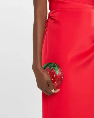Judith Leiber Couture Strawberry Crystal Top-Handle Bag | Thumbnail 2 Judith Leiber Couture Strawberry Crystal Top-Handle Bag | Thumbnail 2