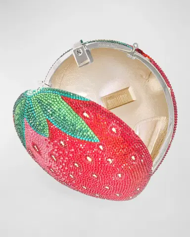 Judith Leiber Couture Strawberry Crystal Top-Handle Bag | Thumbnail 3 Judith Leiber Couture Strawberry Crystal Top-Handle Bag | Thumbnail 3