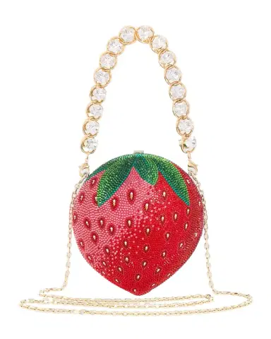 Judith Leiber Couture Strawberry Crystal Top-Handle Bag | Thumbnail 1 Judith Leiber Couture Strawberry Crystal Top-Handle Bag | Thumbnail 1