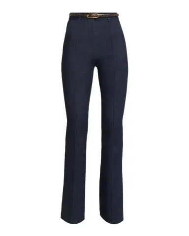 Veronica Beard Gracie Belted Denim Pants | Thumbnail 1 Veronica Beard Gracie Belted Denim Pants | Thumbnail 1