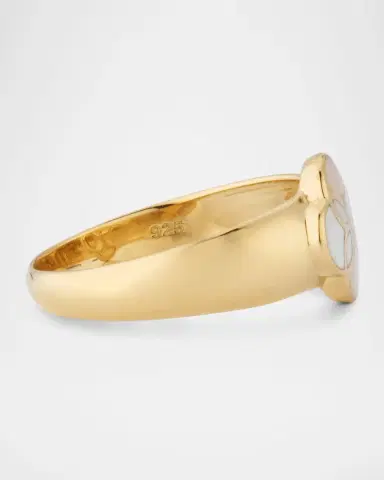 Jan Leslie White Mother of Pearl Petal Band Ring | Thumbnail 4 Jan Leslie White Mother of Pearl Petal Band Ring | Thumbnail 4