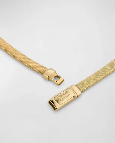 Marco Bicego 18K Yellow Gold Coil Collar Necklace with Single Cushion-Cut Diamond | Thumbnail 4 Marco Bicego 18K Yellow Gold Coil Collar Necklace with Single Cushion-Cut Diamond | Thumbnail 4