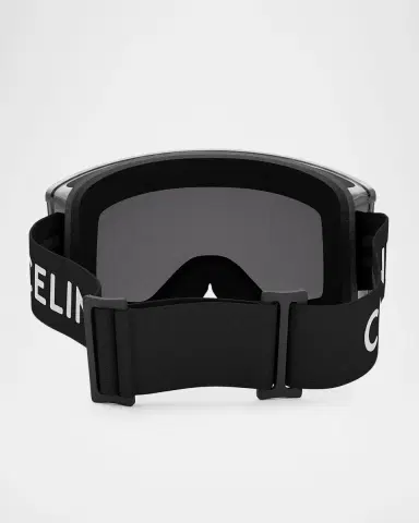 Celine Monochrome Logo-Print Ski Goggles | Thumbnail 4 Celine Monochrome Logo-Print Ski Goggles | Thumbnail 4