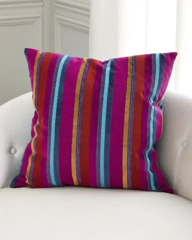 D.V. KAP Home Spark and Spunk Striped Decorative Pillow, 24" Square | Thumbnail 1 D.V. KAP Home Spark and Spunk Striped Decorative Pillow, 24" Square | Thumbnail 1