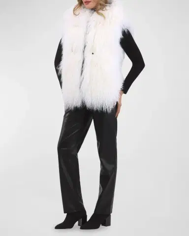Gorski Reversible Mongolian Lamb Shearling Vest | Thumbnail 2 Gorski Reversible Mongolian Lamb Shearling Vest | Thumbnail 2