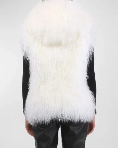 Gorski Reversible Mongolian Lamb Shearling Vest | Thumbnail 3 Gorski Reversible Mongolian Lamb Shearling Vest | Thumbnail 3