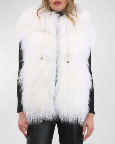 Gorski Reversible Mongolian Lamb Shearling Vest | Thumbnail 4 Gorski Reversible Mongolian Lamb Shearling Vest | Thumbnail 4