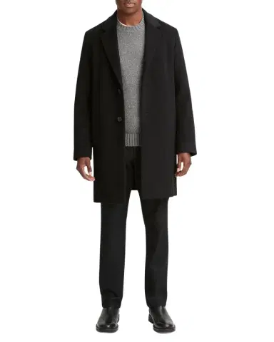 Vince Men 's Classic Wool-Blend Topcoat | Thumbnail 1 Vince Men 's Classic Wool-Blend Topcoat | Thumbnail 1